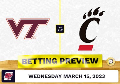 Virginia Tech vs. Cincinnati CBB Prediction and Odds - Mar 15, 2023