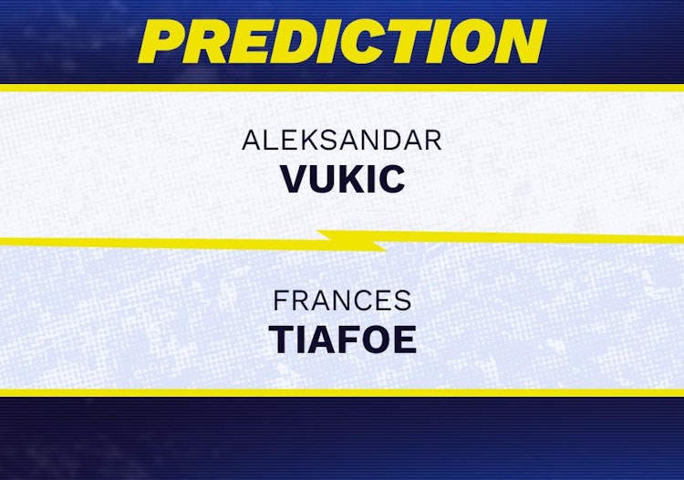 Aleksandar Vukic vs Frances Tiafoe Tennis Prediction.