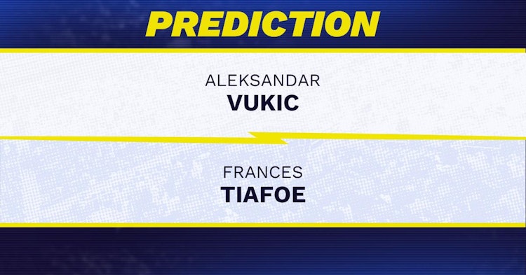 Aleksandar Vukic vs Frances Tiafoe Tennis Prediction.