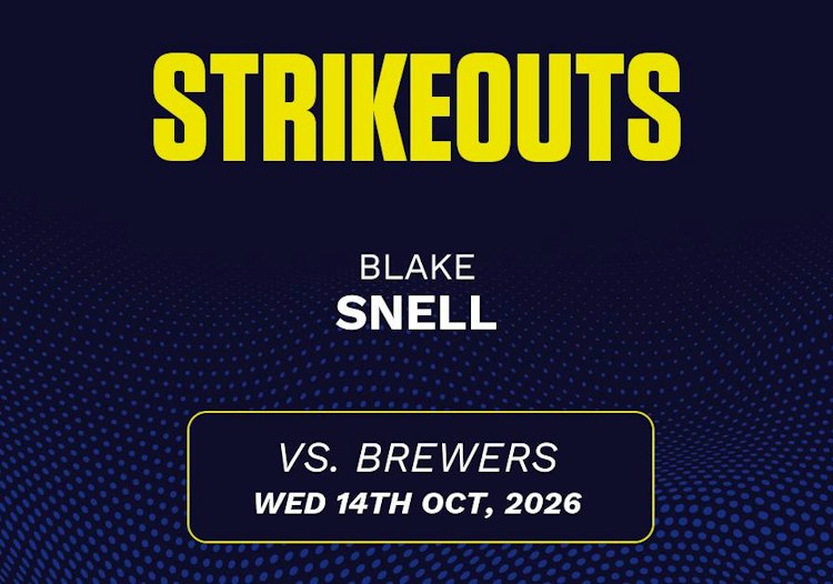 Blake Snell projected stats for Wednesday, October 14, 2026.