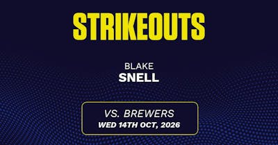 Blake Snell projections October 14: Strikeouts, outs, and earned runs vs. Brewers [Game 3, 2026]