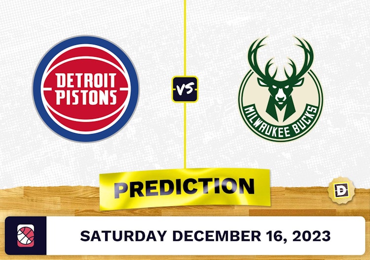 Detroit Pistons vs. Milwaukee Bucks Prediction, Odds, Picks for NBA Saturday [12/16/2023]