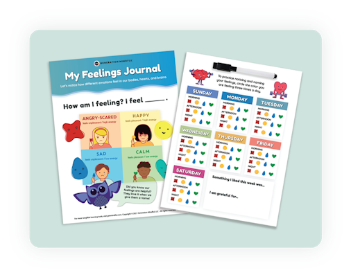 The My Feelings Journal helps children: