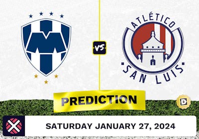 Monterrey vs. San Luis Prediction, Odds, Liga MX Picks [1/27/2024]
