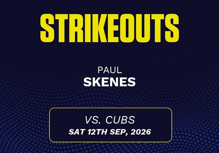 Paul Skenes projected stats for Saturday, September 12, 2026.