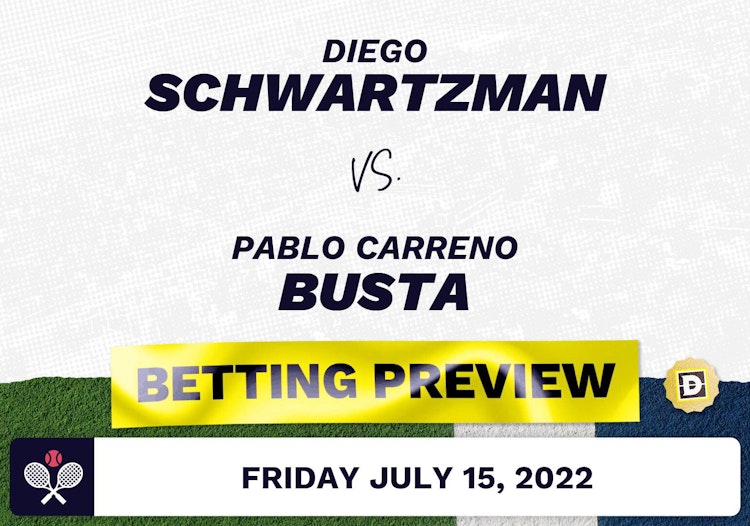 Diego Schwartzman vs. Pablo Carreno Busta Predictions - Jul 15, 2022