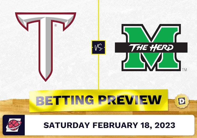 Troy vs. Marshall CBB Prediction and Odds - Feb 18, 2023