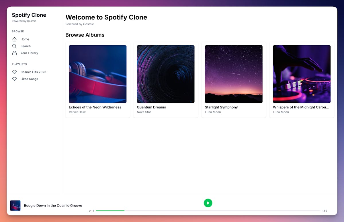 Spotify Clone Screenshot 2