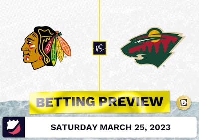 Blackhawks vs. Wild Prediction and Odds - Mar 25, 2023