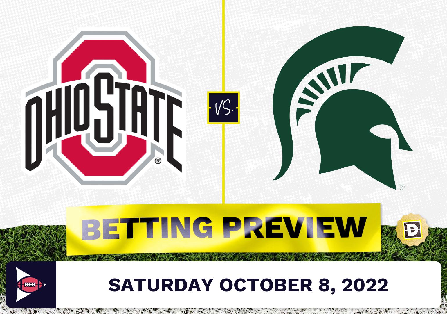 Ohio State Vs. Michigan State CFB Prediction And Odds - Oct 8, 2022