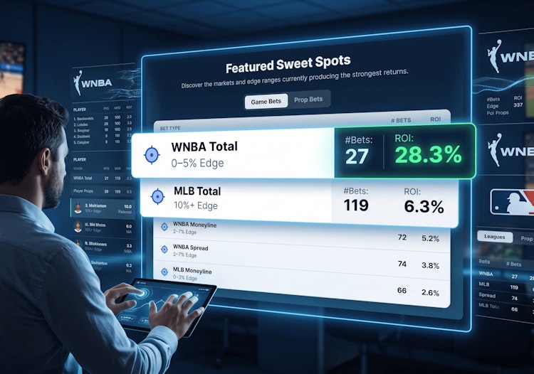 The image visualizes the mathematical advantage and year-round analysis delivered by Dimers Pro and Sweet Spot.