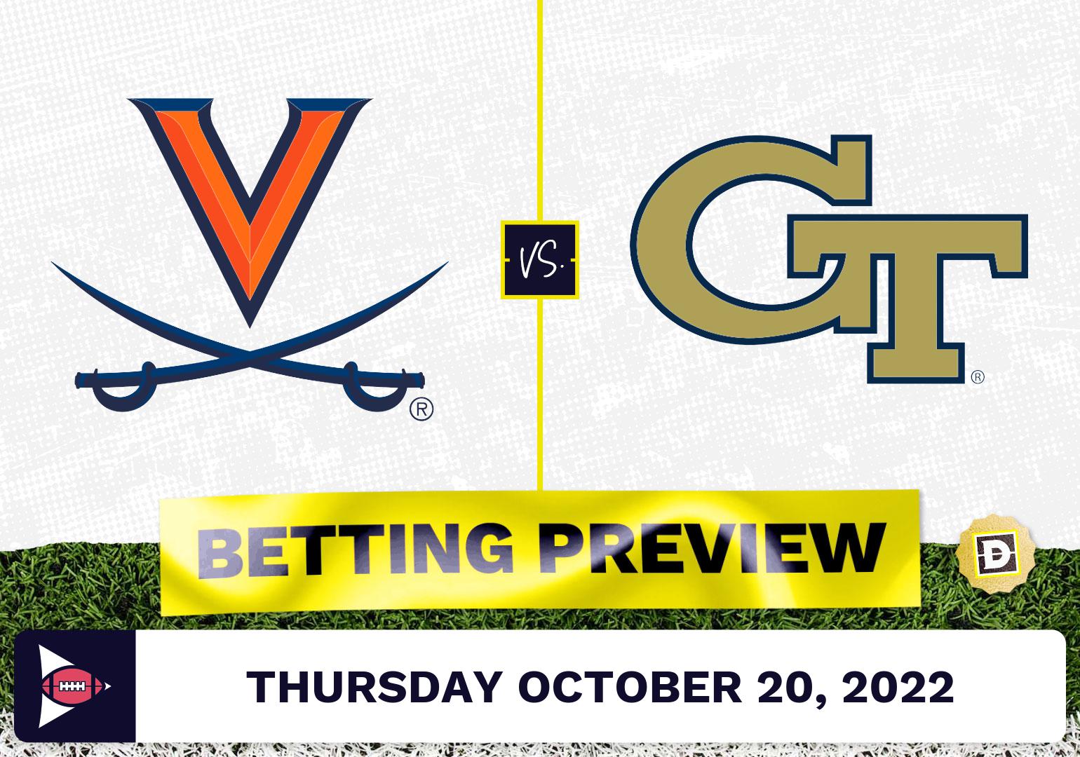 Virginia vs. Georgia Tech CFB Prediction and Odds - Oct 20, 2022