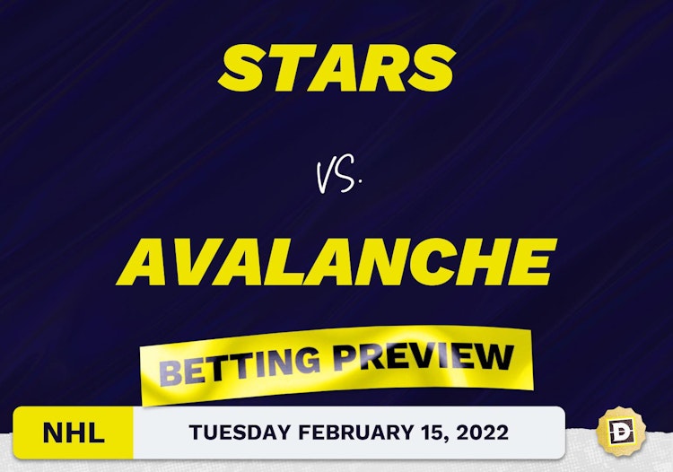 Stars vs. Avalanche Predictions and Odds - Feb 15, 2022