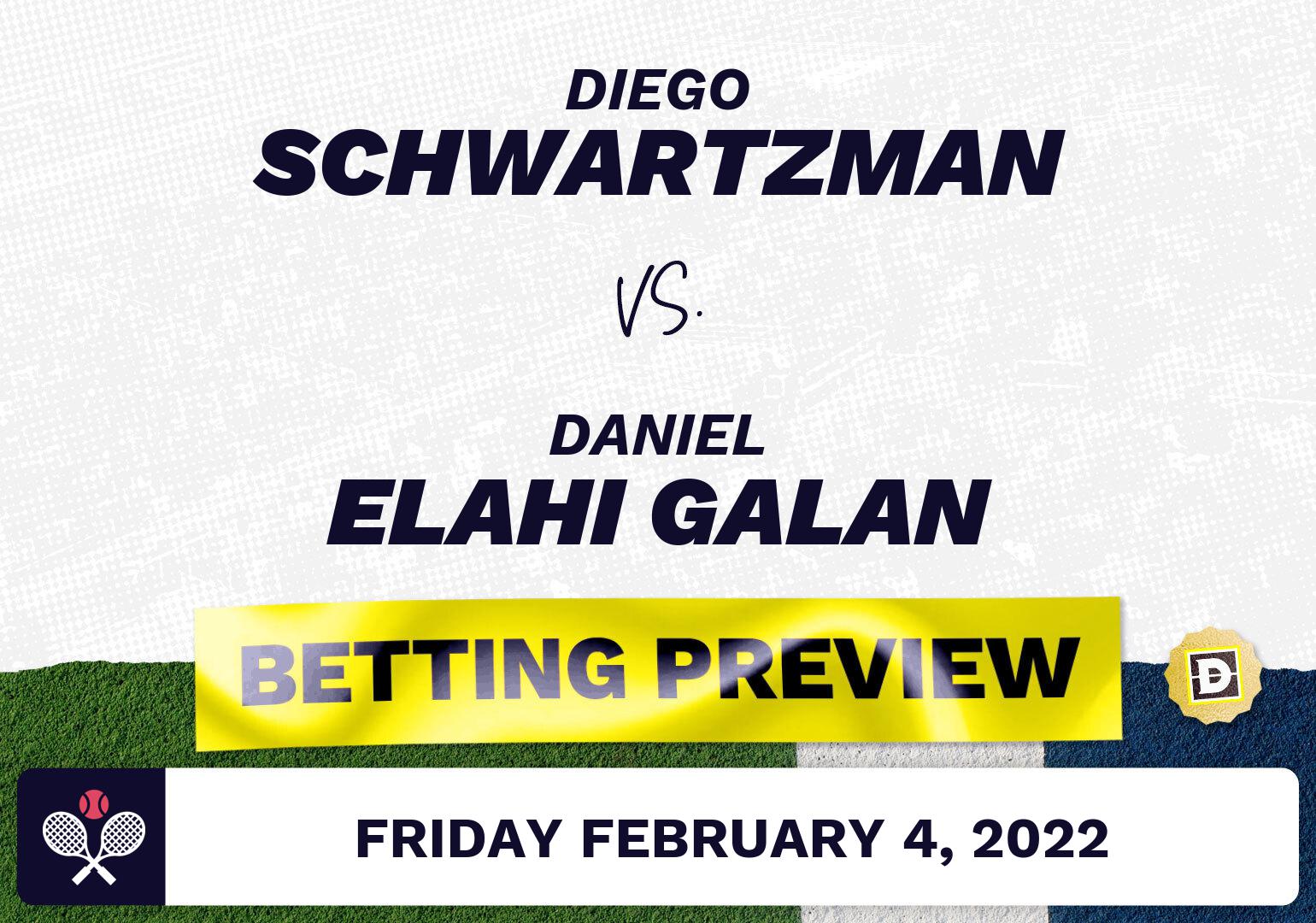 Diego Schwartzman vs. Daniel Elahi Galan Predictions - Feb 4, 2022