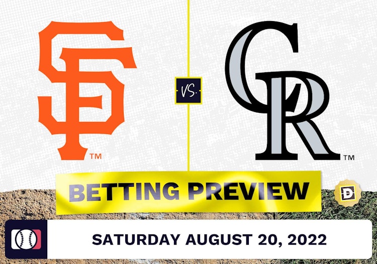 Giants vs. Rockies Prediction and Odds - Aug 20, 2022