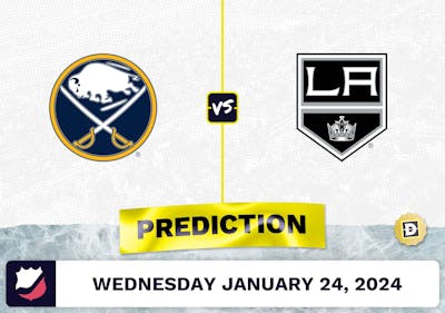 Buffalo Sabres vs. Los Angeles Kings Prediction, Odds, NHL Picks [1/24/2024]