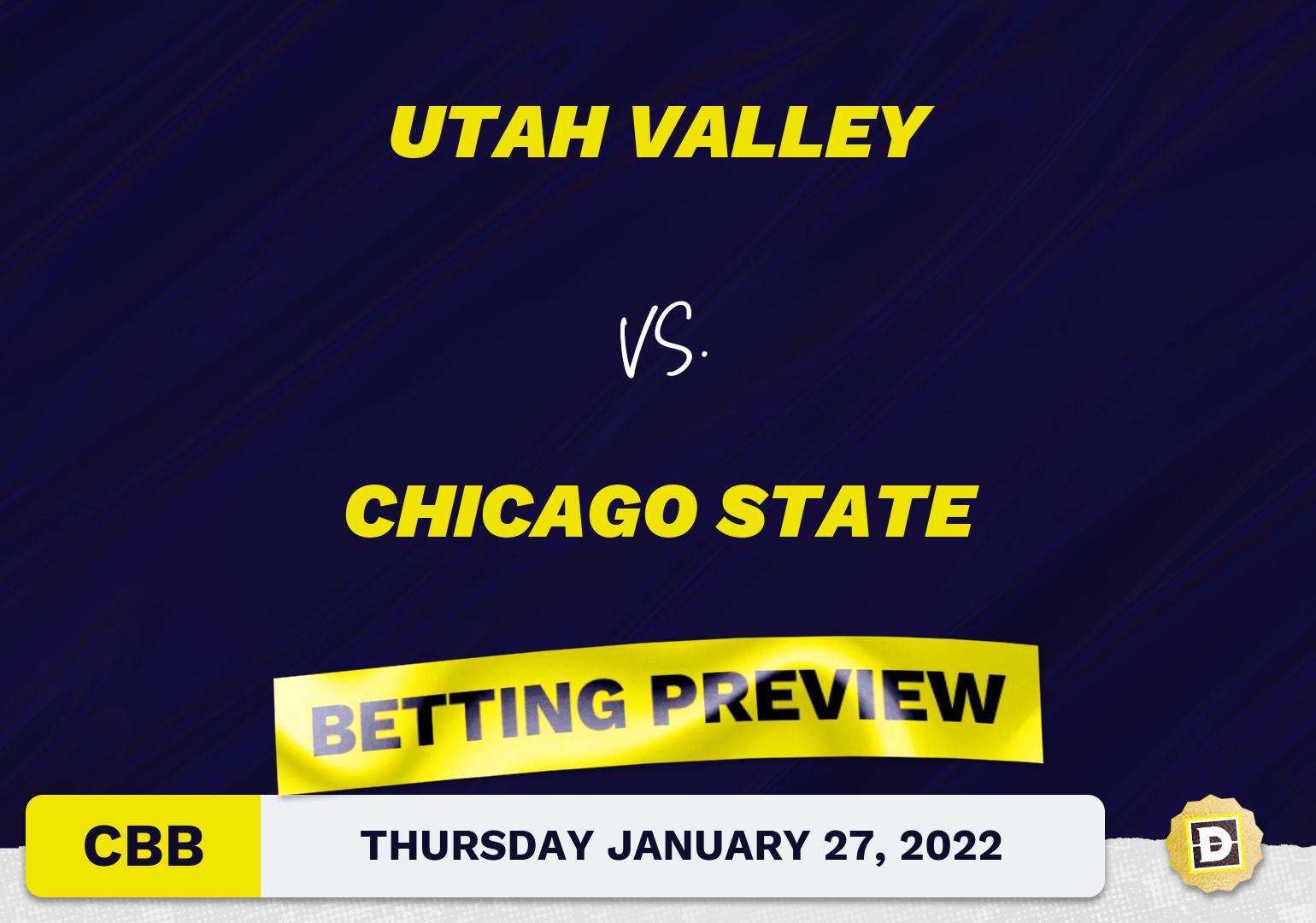 Utah Valley vs. Chicago State CBB Predictions and Odds - Jan 27, 2022
