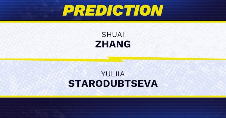 Shuai Zhang vs Yuliia Starodubtseva Tennis Prediction.