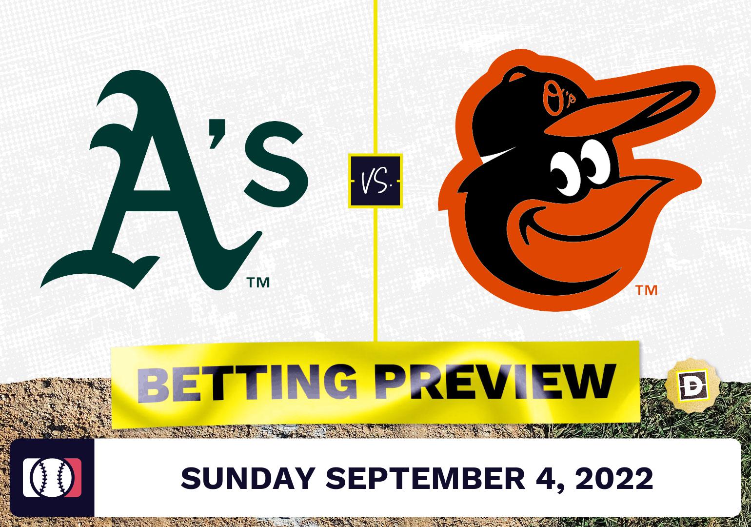 Athletics vs. Orioles Prediction and Odds - Sep 4, 2022