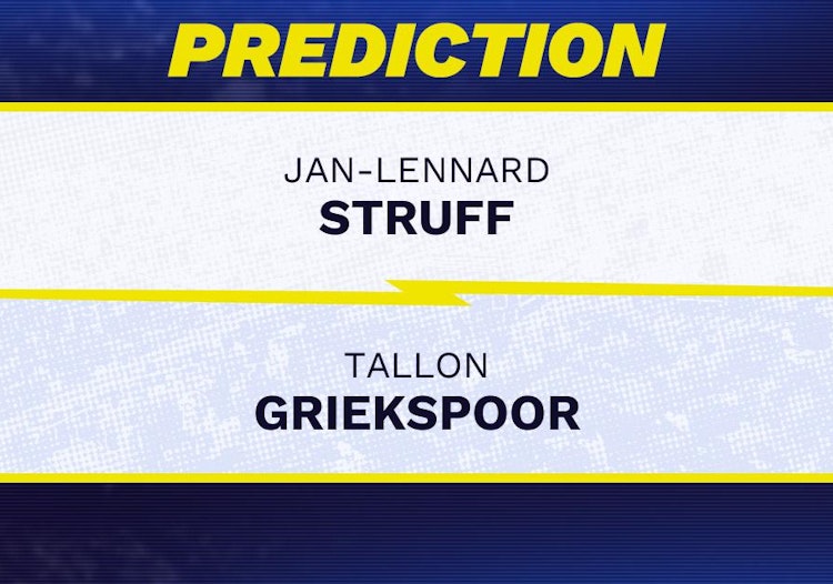Jan-Lennard Struff vs Tallon Griekspoor Tennis Prediction.