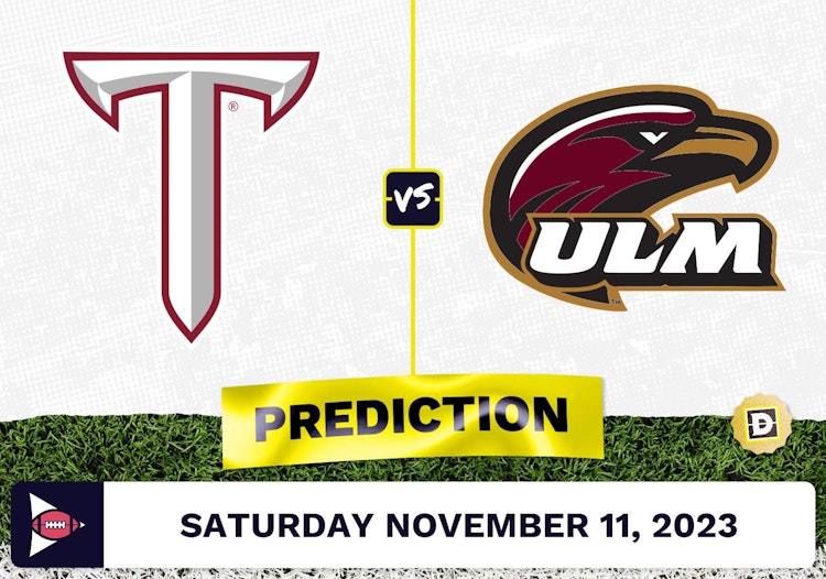 Troy State vs. Louisiana-Monroe CFB Prediction and Odds - November 11, 2023