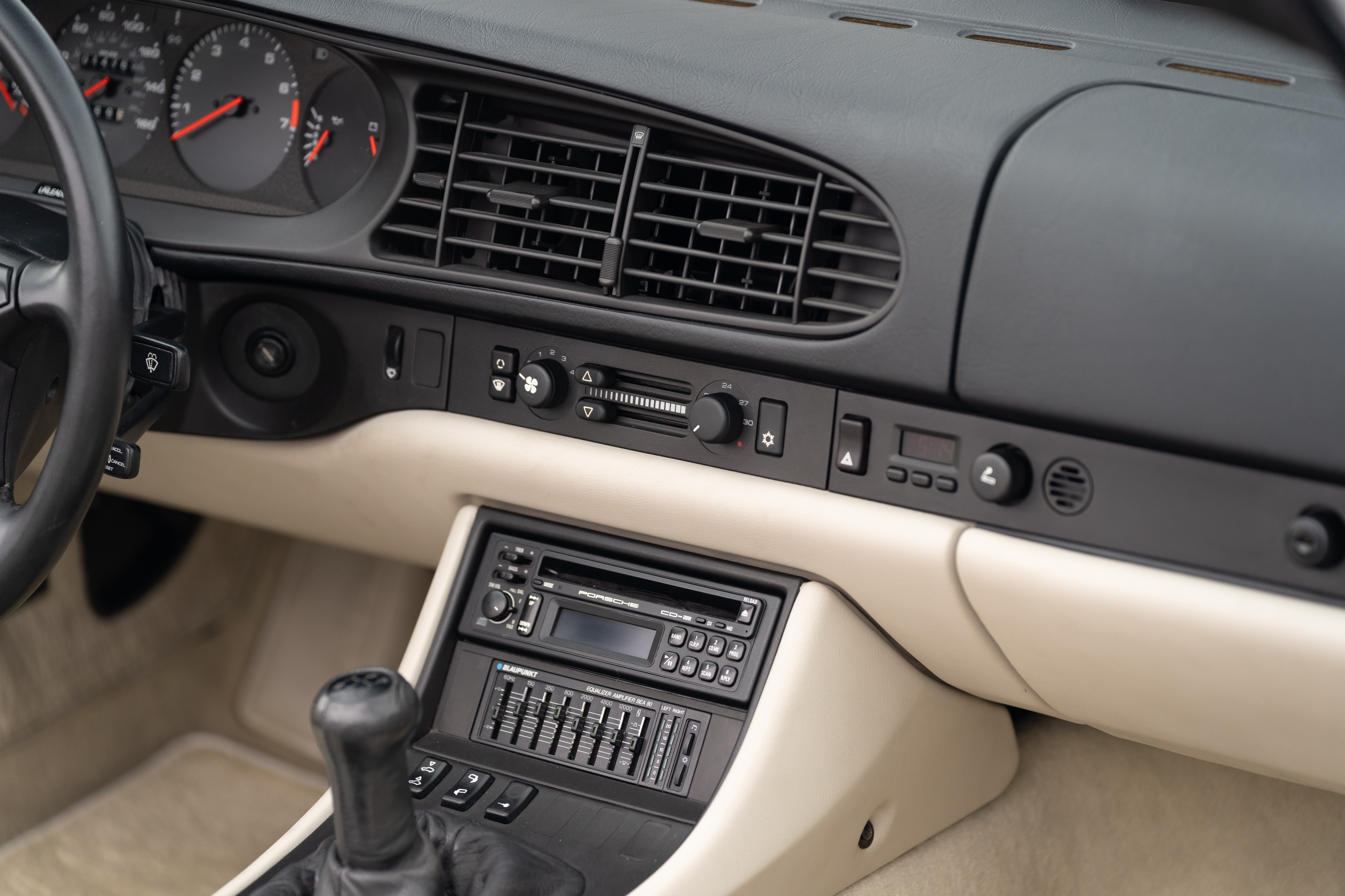 Titanium Metallic 1990 Porsche 944 S2 Cabriolet 5-Speed shot in Austin, TX.