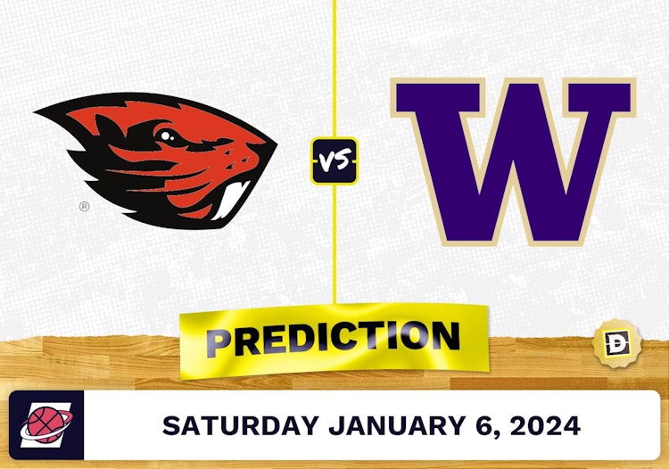 Oregon State vs. Washington Prediction, Odds, College Basketball Picks  [1/6/2024]