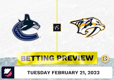 Canucks vs. Predators Prediction and Odds - Feb 21, 2023