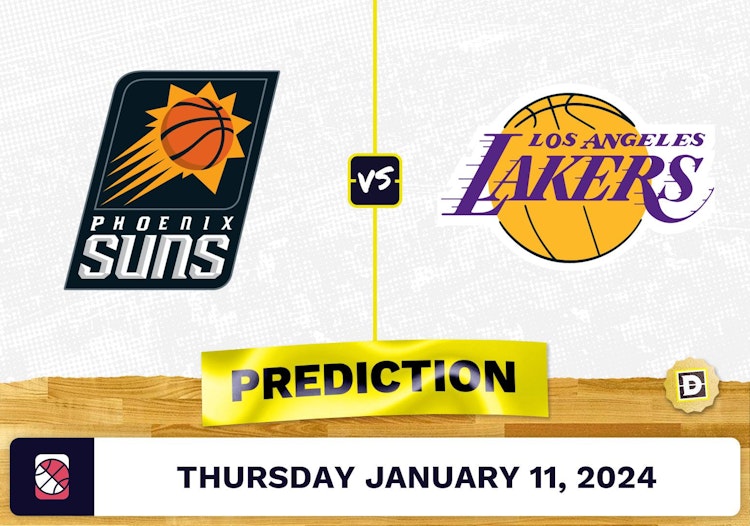 Phoenix Suns vs. Los Angeles Lakers Prediction, Odds, NBA Picks [1/11/2024]