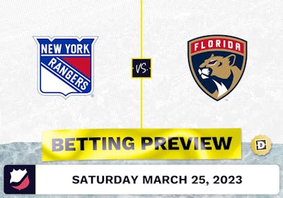 Rangers vs. Panthers Prediction and Odds - Mar 25, 2023