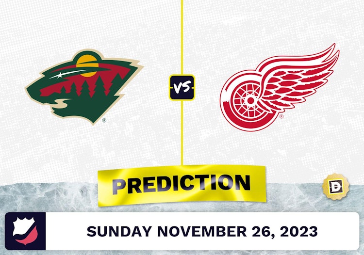 Wild vs. Red Wings Prediction and Odds - November 26, 2023