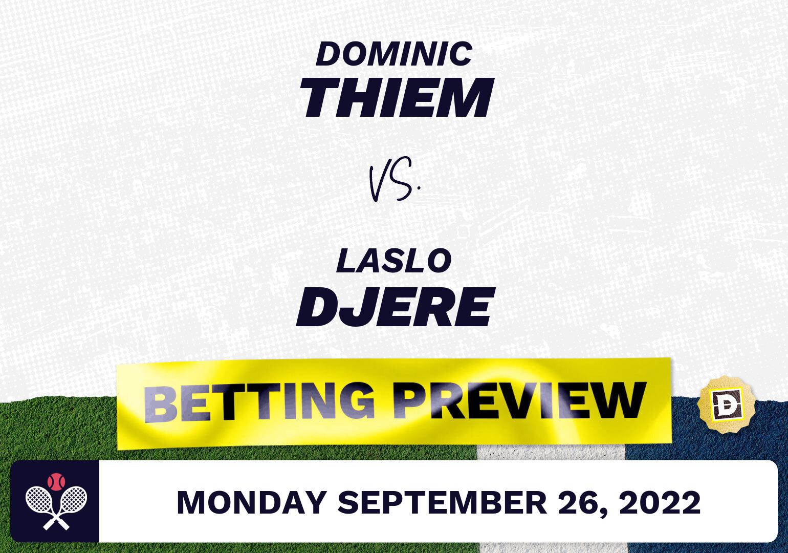 Dominic Thiem vs. Laslo Djere Predictions - Sep 26, 2022