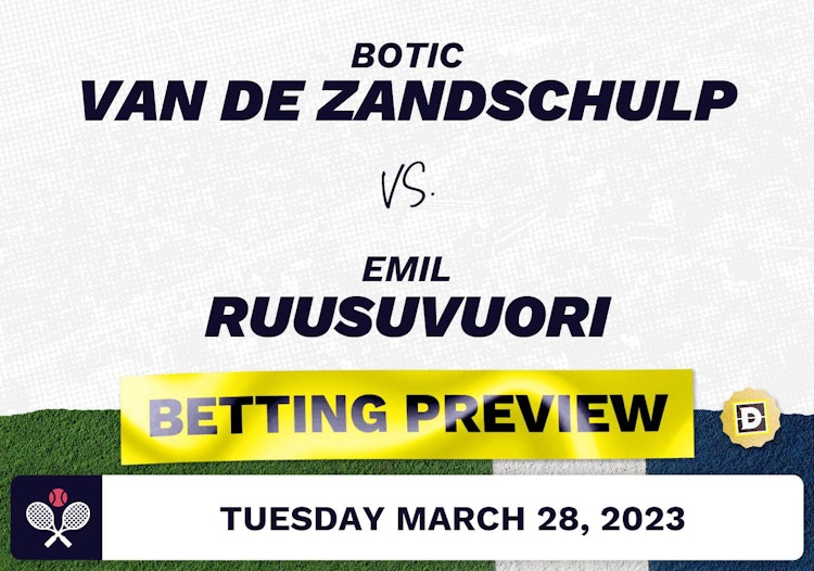 Botic Van de Zandschulp vs. Emil Ruusuvuori Predictions - Mar 28, 2023