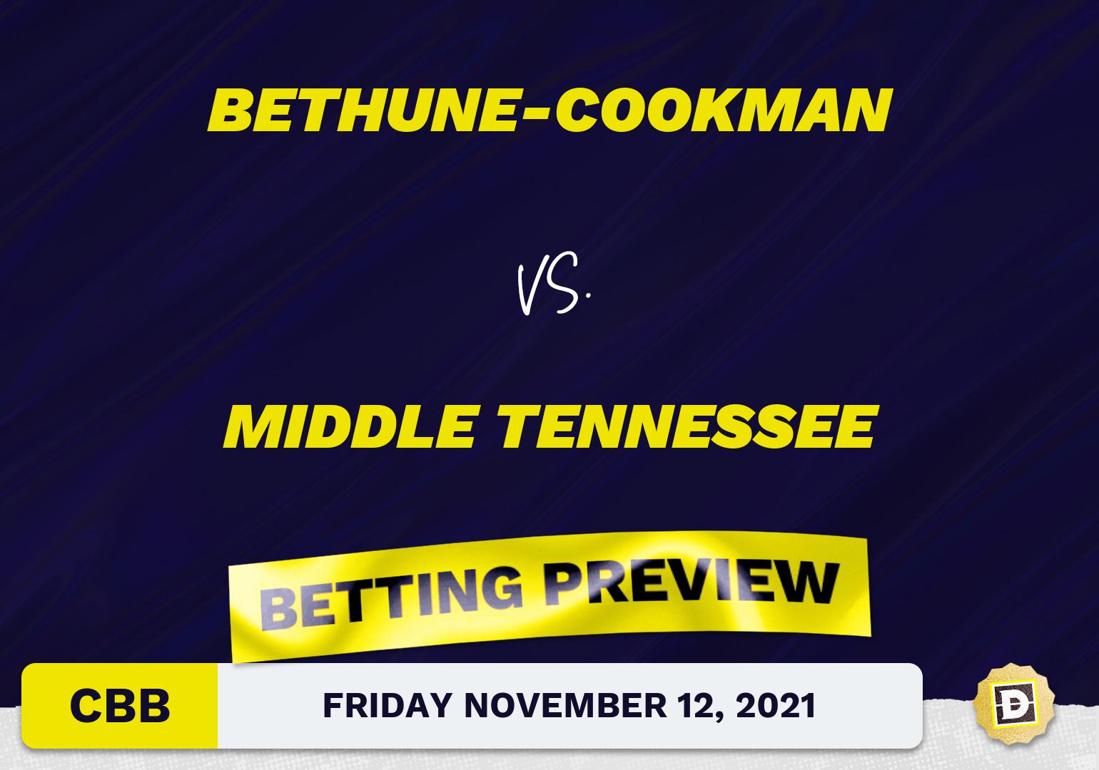 Bethune-Cookman vs. Middle Tennessee CBB Predictions and Odds - Nov 12, 2021