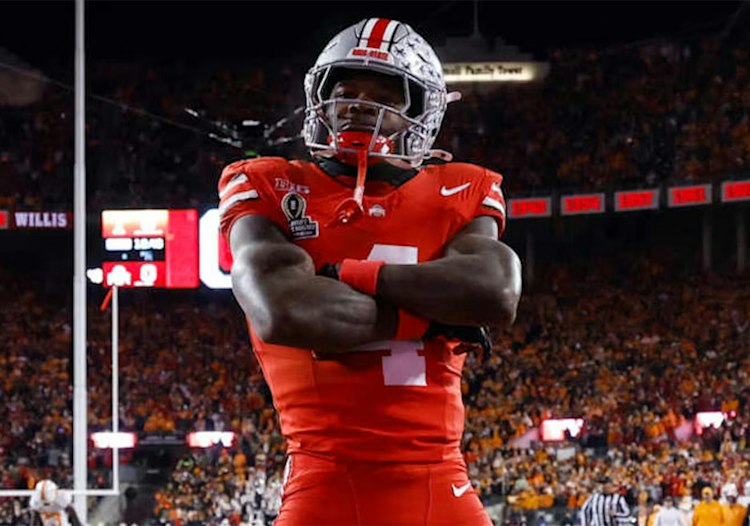 College football touchdown betting on Ohio State's Jeremiah Smith.
