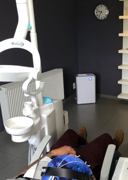 Purificateur d'air AIR ET SANTE au sein du cabinet dentaire