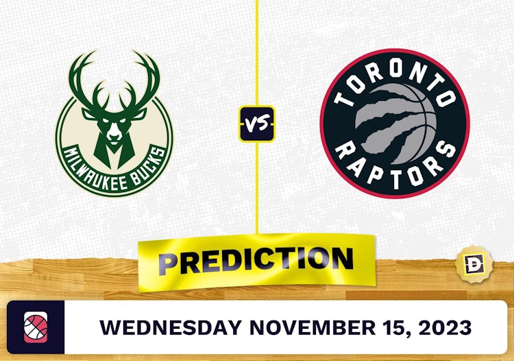 Bucks vs. Raptors Prediction and Odds - November 15, 2023