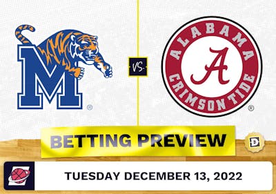 Memphis vs. Alabama CBB Prediction and Odds - Dec 13, 2022