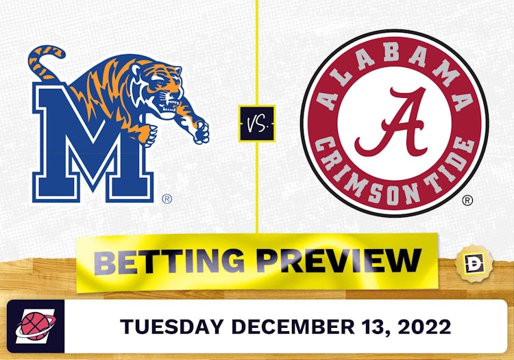 Memphis vs. Alabama CBB Prediction and Odds - Dec 13, 2022