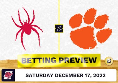 Richmond vs. Clemson CBB Prediction and Odds - Dec 17, 2022