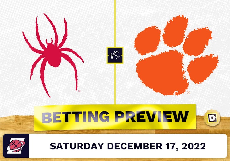 Richmond vs. Clemson CBB Prediction and Odds - Dec 17, 2022