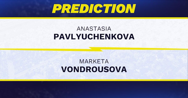 Anastasia Pavlyuchenkova vs Marketa Vondrousova Tennis Prediction.