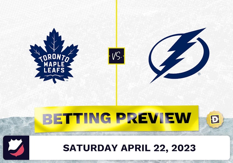 Maple Leafs vs. Lightning Prediction and Odds - Apr 22, 2023