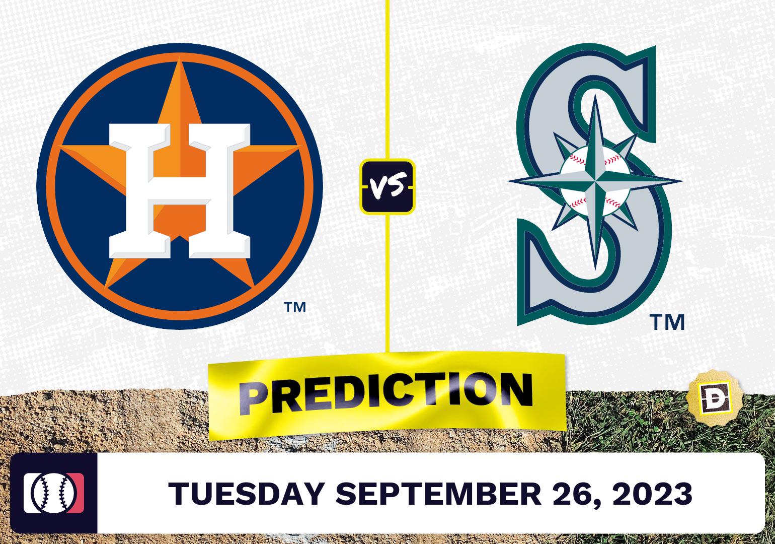 Astros vs. Mariners Prediction for MLB Tuesday [9/26/2023]