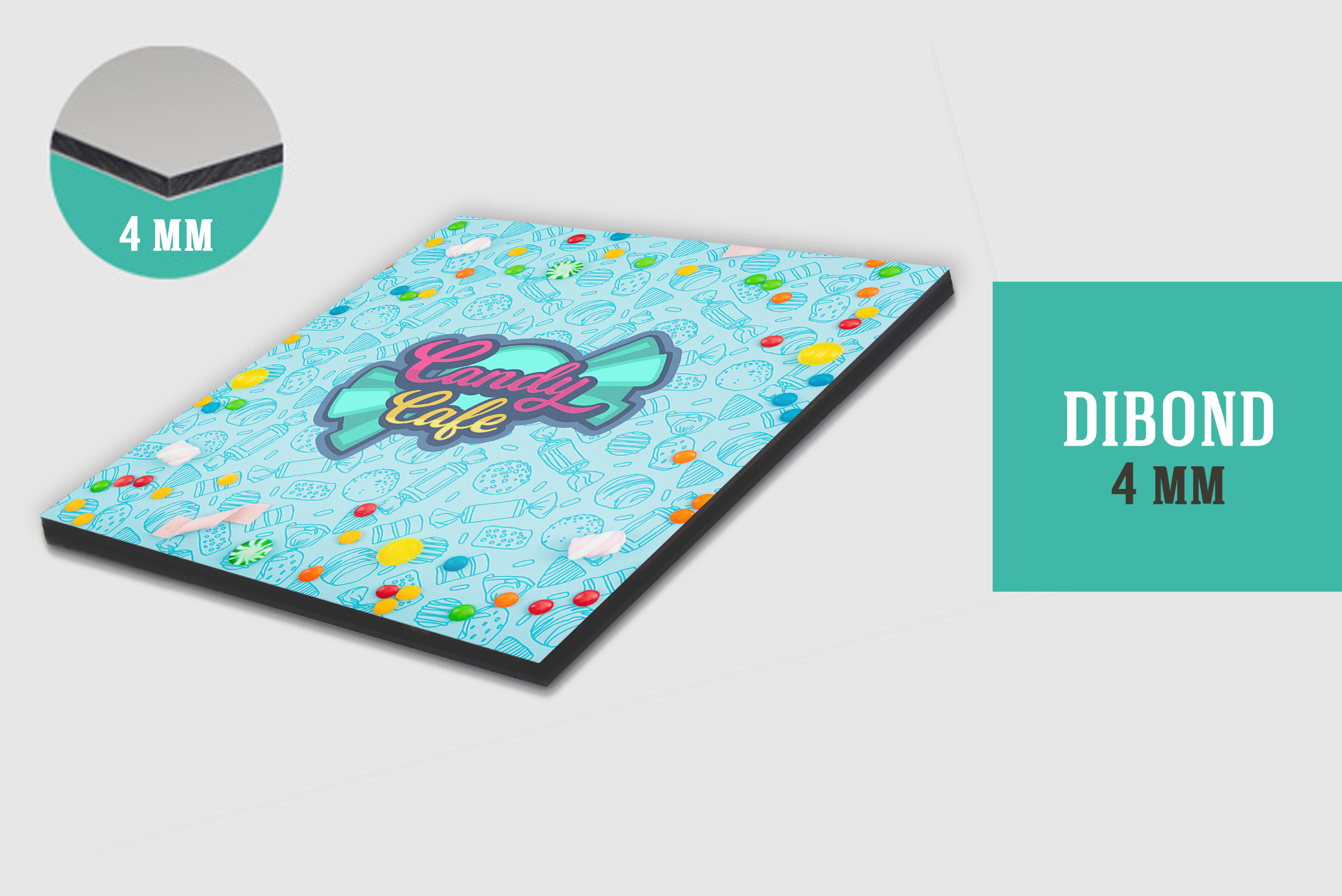 Dibond épaisseur 4 mm pour affichage extérieur