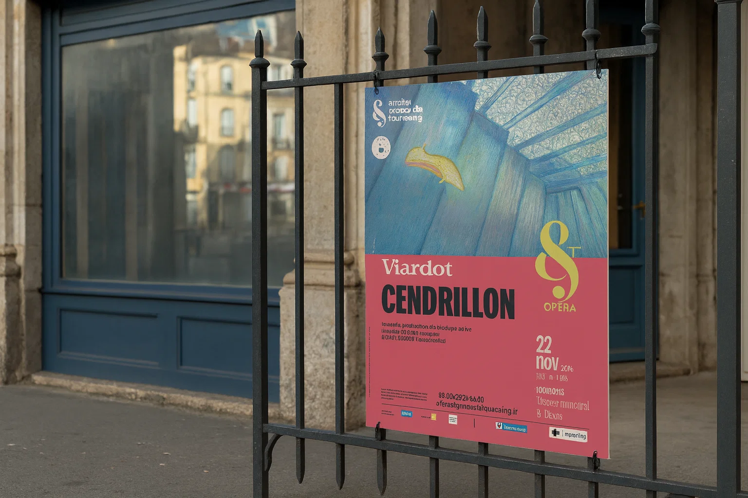 affiches abribus + panneaux Akilux pour l'atelier lyrique de tourcoing