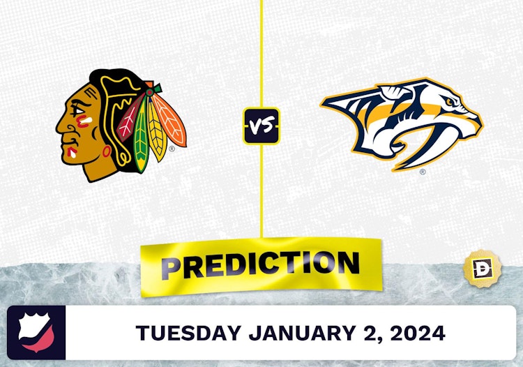 Chicago Blackhawks vs. Nashville Predators Prediction, Odds, NHL Picks  [1/2/2024]