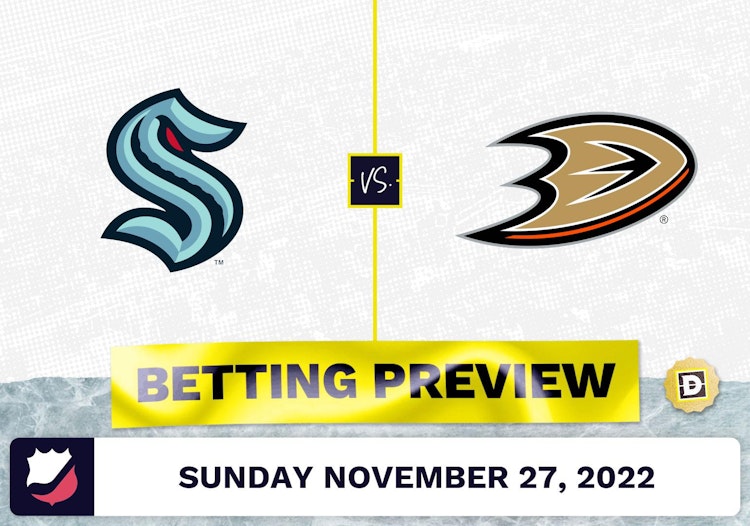 Kraken vs. Ducks Prediction and Odds - Nov 27, 2022