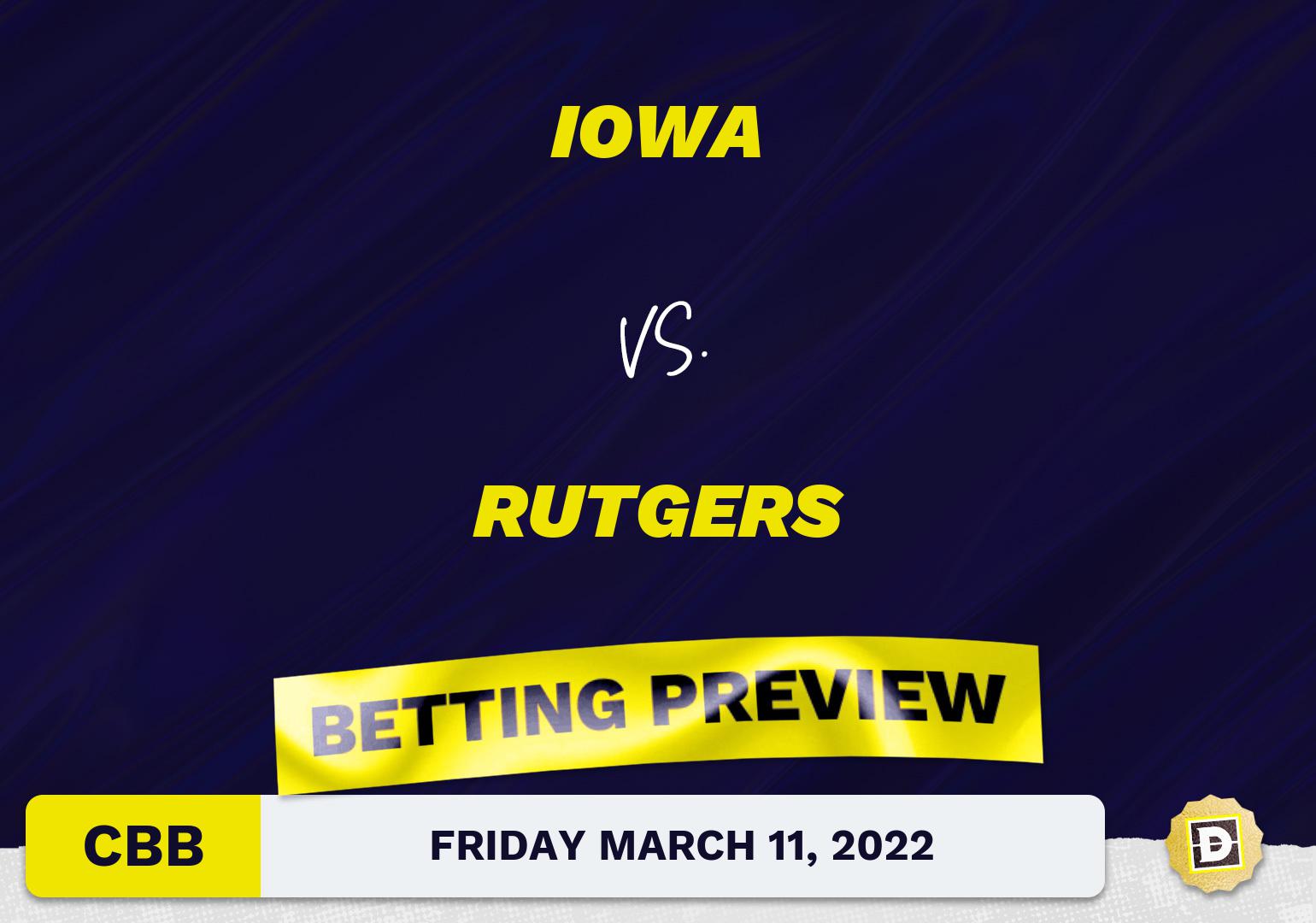 Iowa vs. Rutgers CBB Predictions and Odds - Mar 11, 2022