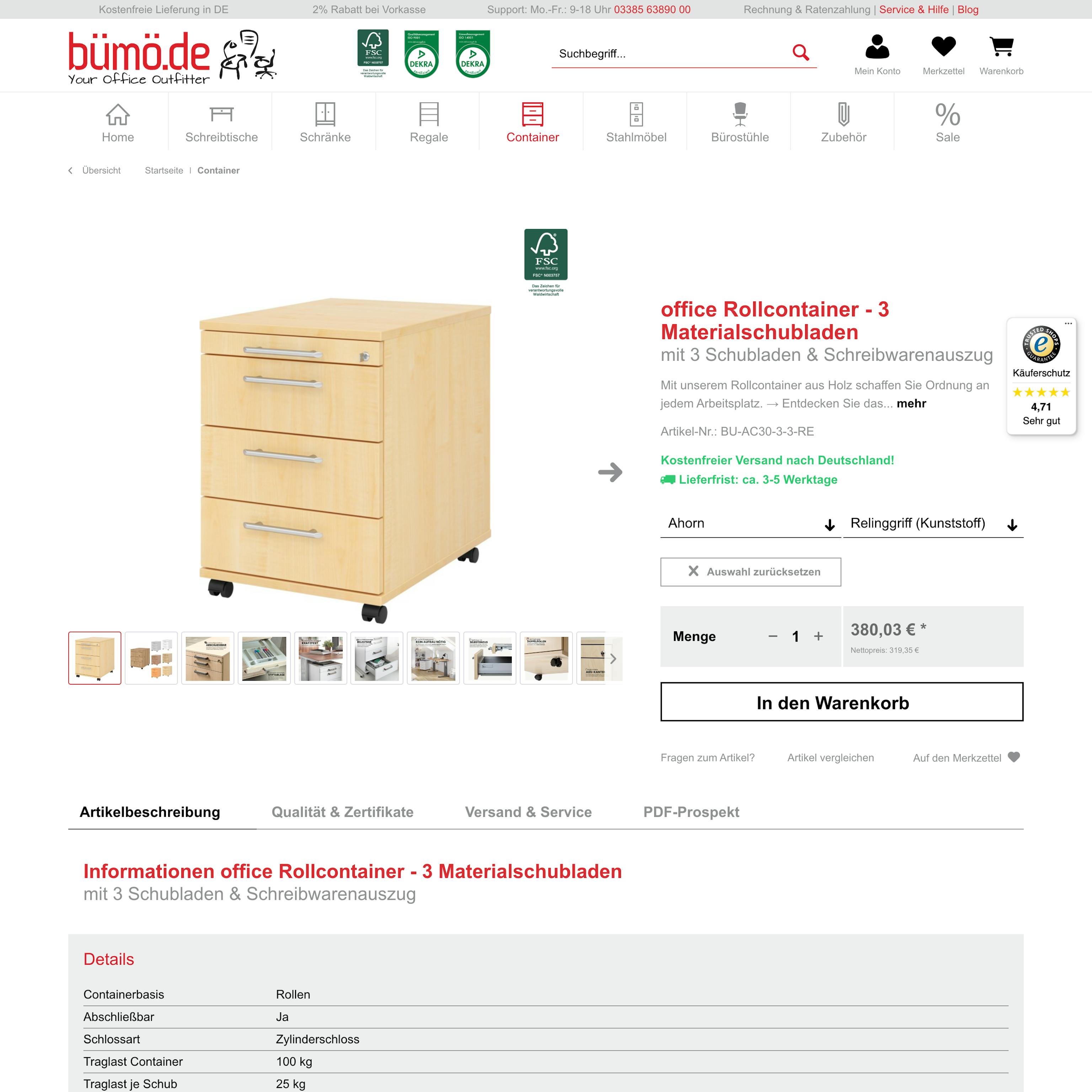 Old product detail page Old product detail page